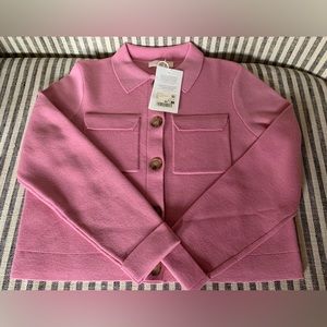 Sezane Pink Women's Cardigan Sweater